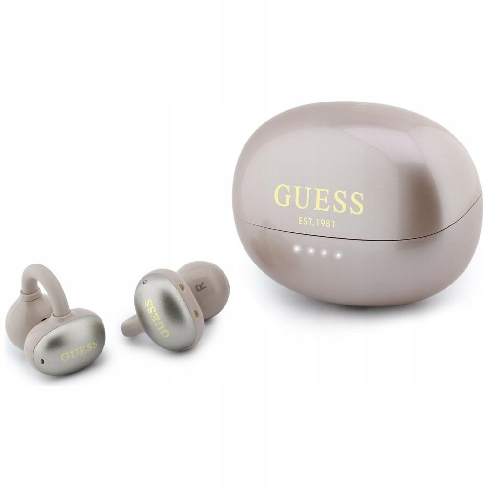 Bezdrátová sluchátka Guess Metalic Finish růžové Ows Case