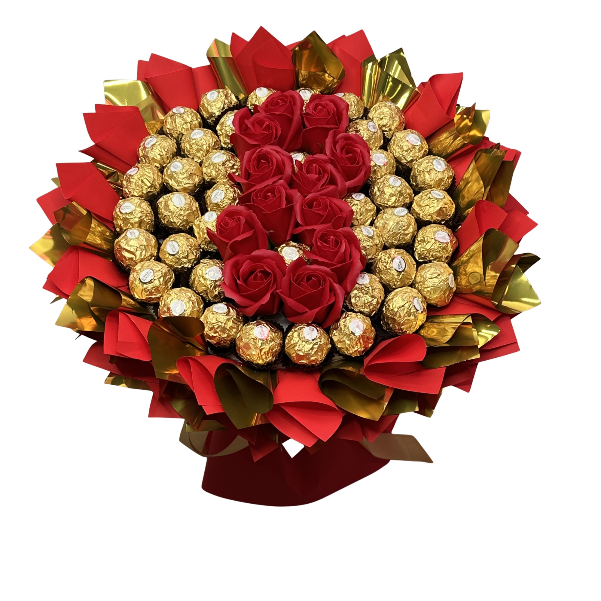 Zestaw Prezentowy Bukiet Słodyczy Ferrero Czerwony Urodziny Dzień Kobiet 8