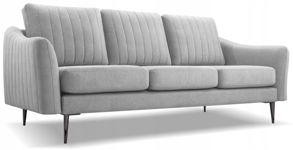 Nerozkládací pohovka Cori 3 šedá Cloud 81 velur pohodlná Výrobce