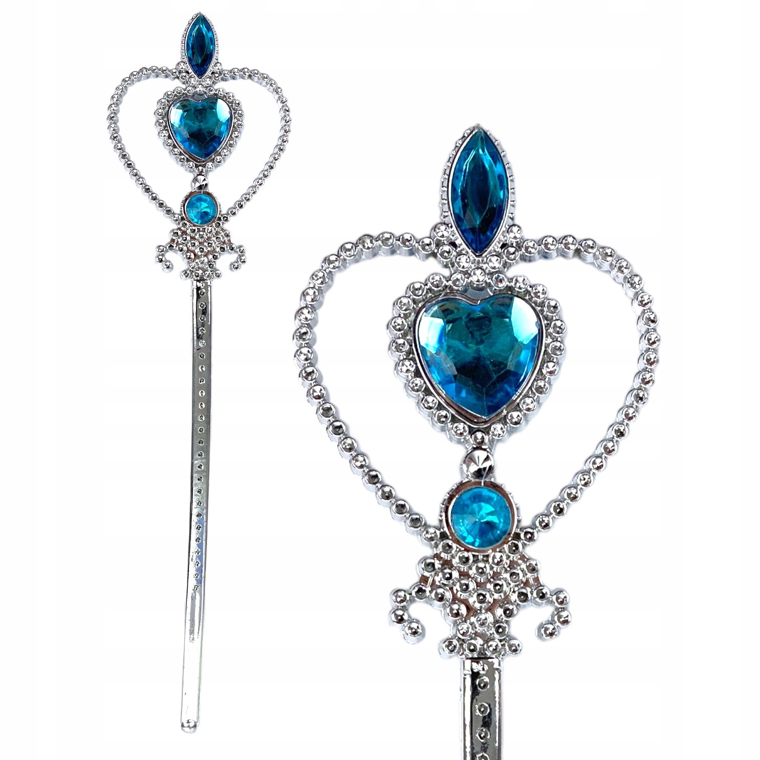 ZESTAW BERŁO KORONA WARKOCZ ombre KOPCIUSZEK CINDERELA KSIĘŻNICZKA ELSA Rozmiar uniwersalny