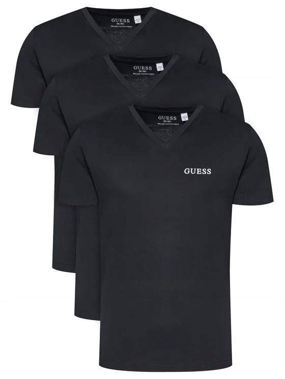 Guess Pánské Tričko Tee Vn 3P Černá vel. M