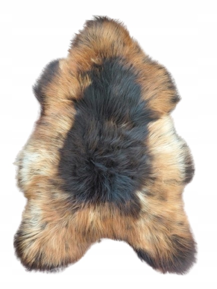 Prírodná Ovčia Koža Zapálená Dlhými Vlasmi