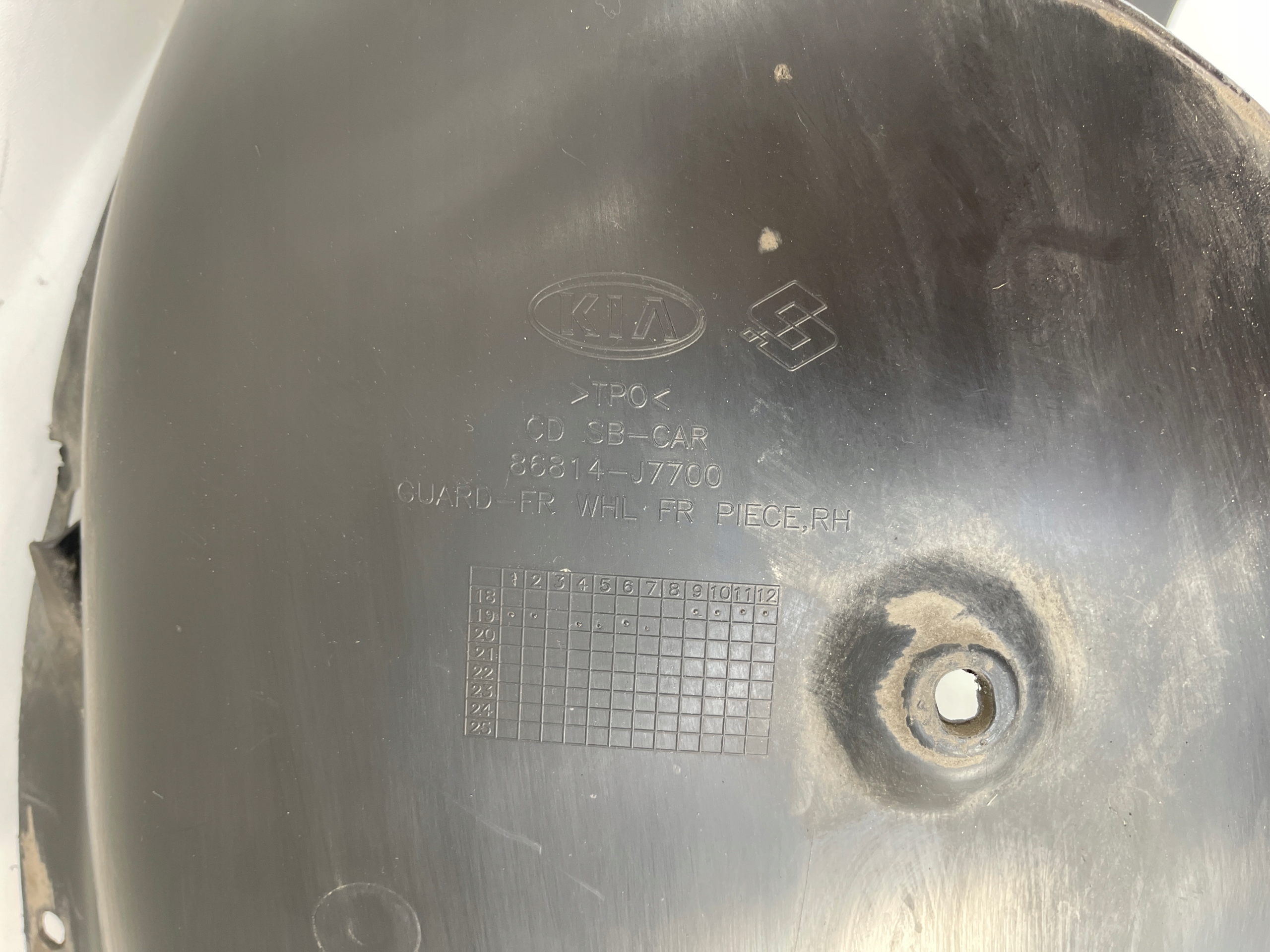 kia pro CEED PROCEED III 3 подкрылки правый перед Передний