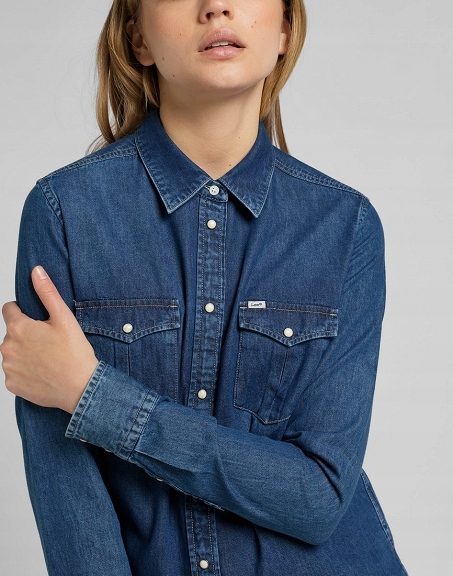 LEE REGULAR WESTERN DAMSKA KOSZULA JEANSOWA - S Marka Lee