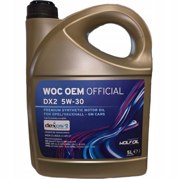 Woc Oem Official Wolf Oil DX2 5W-30 5L