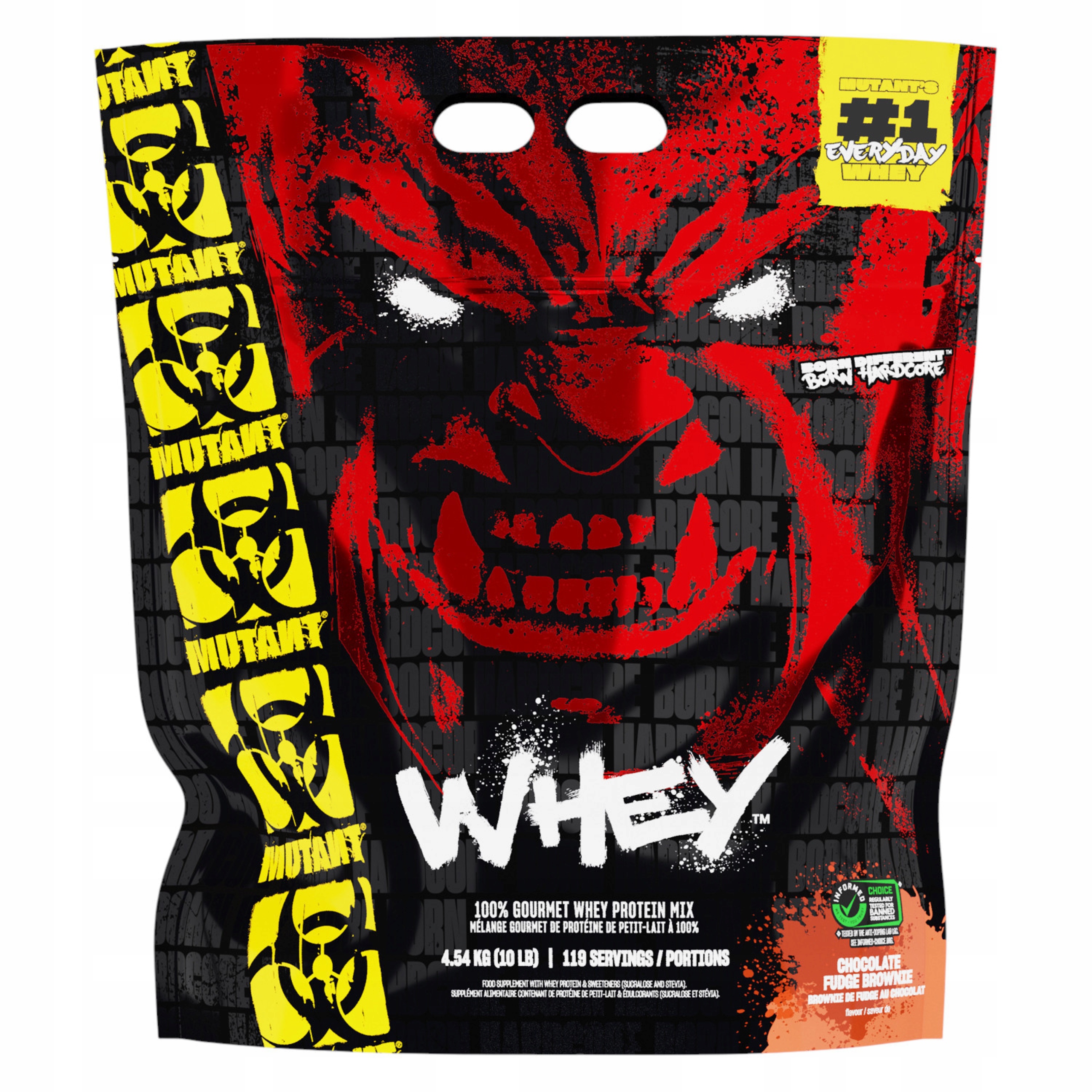 Syrovátkový Protein Mutant Whey 4540 g Wpc Izolát Hydrolyzát Bcaa Brownie