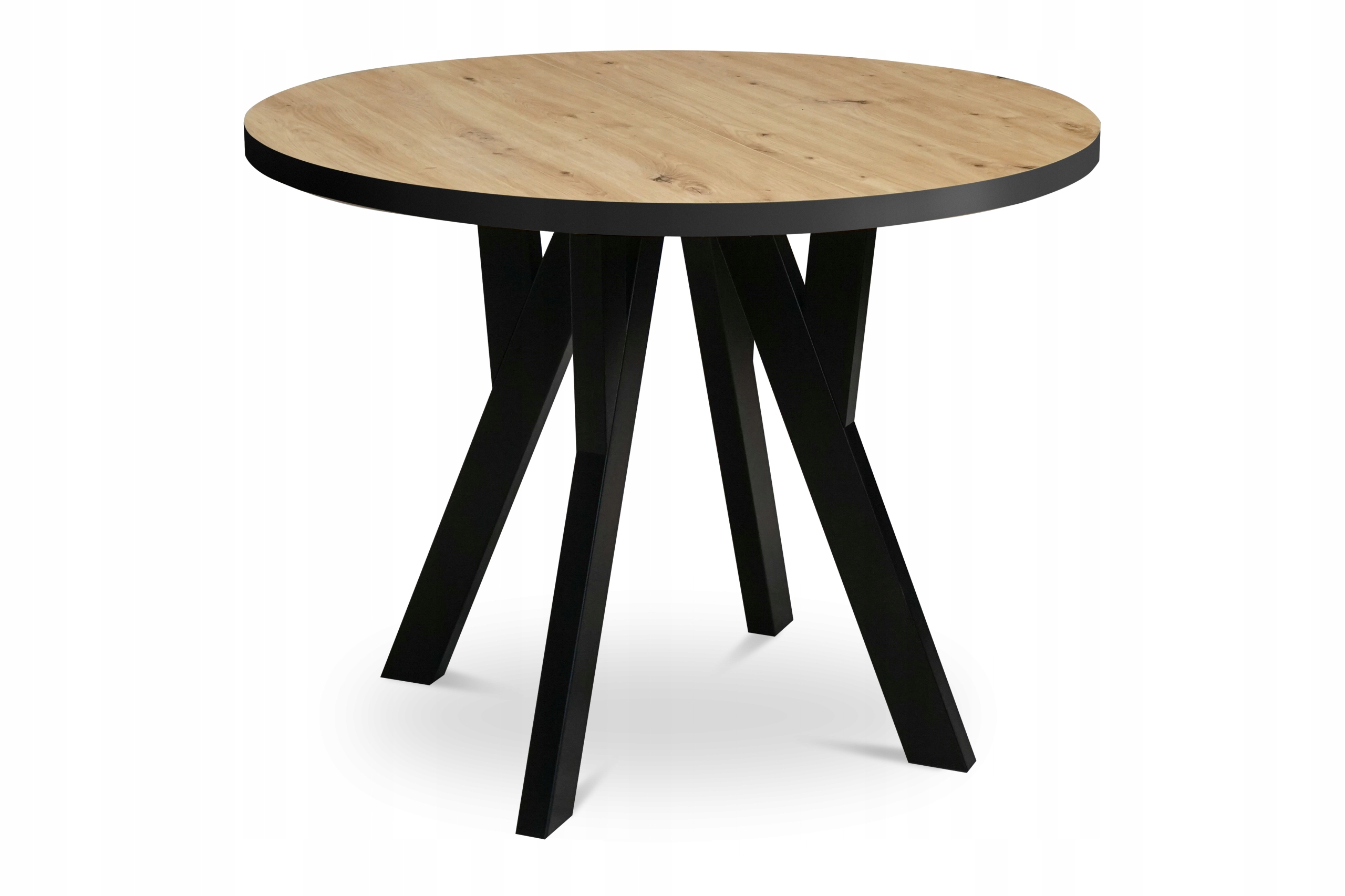 STÓŁ OKRĄGŁY ERNI BLACK 90/170 ROZKŁADANY DĄB ARTISAN SALON KUCHNIA EAN (GTIN) 5905471760345