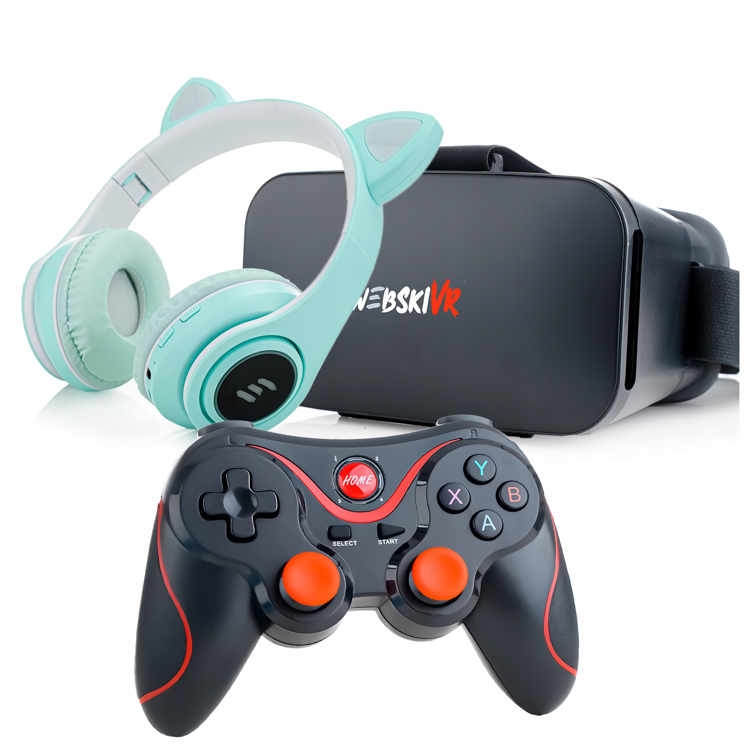 PREZENT NA GWIAZDKĘ OKULARY VR+SŁUCHAWKI+KONTROLER