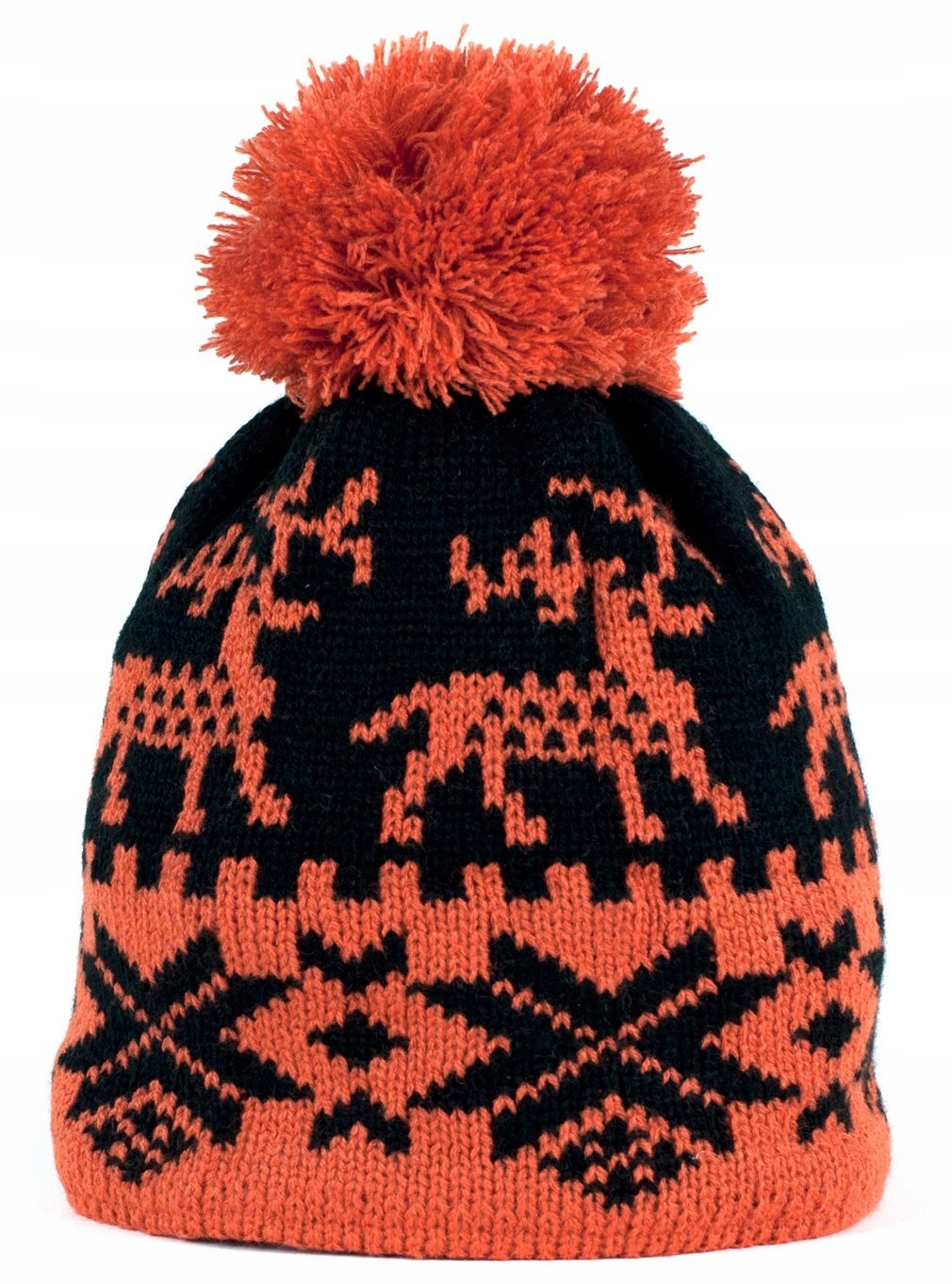 

Szaleo Czapka Zimowa pompon i Renifery cz13103-4