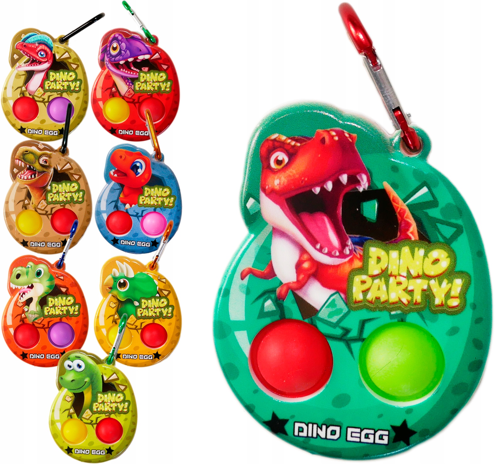 

Breloczek Antystresowy dla dzieci Dinozaur pop it