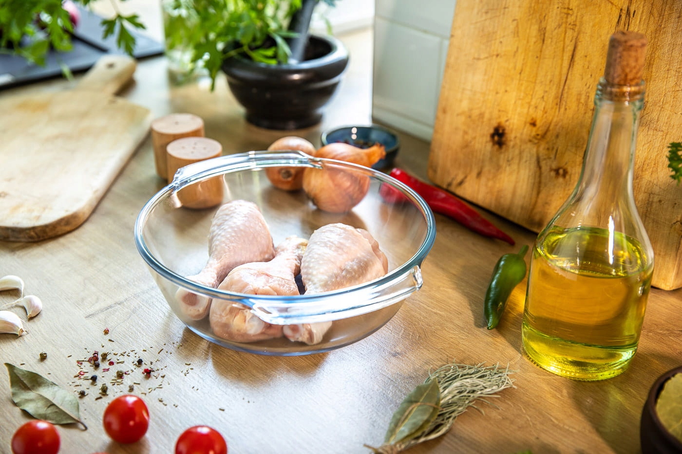 NACZYNIE ŻAROODPORNE OKRĄGŁE 2,4 L TERMISIL Kształt okrągły