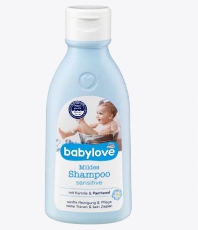 babylove Łagodny szampon Sensitive, 250ml Niemcy