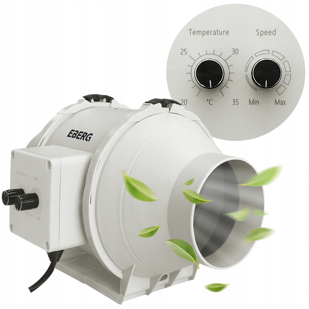 

Wentylator kanałowy Eberg Emax 100 Ec regulator
