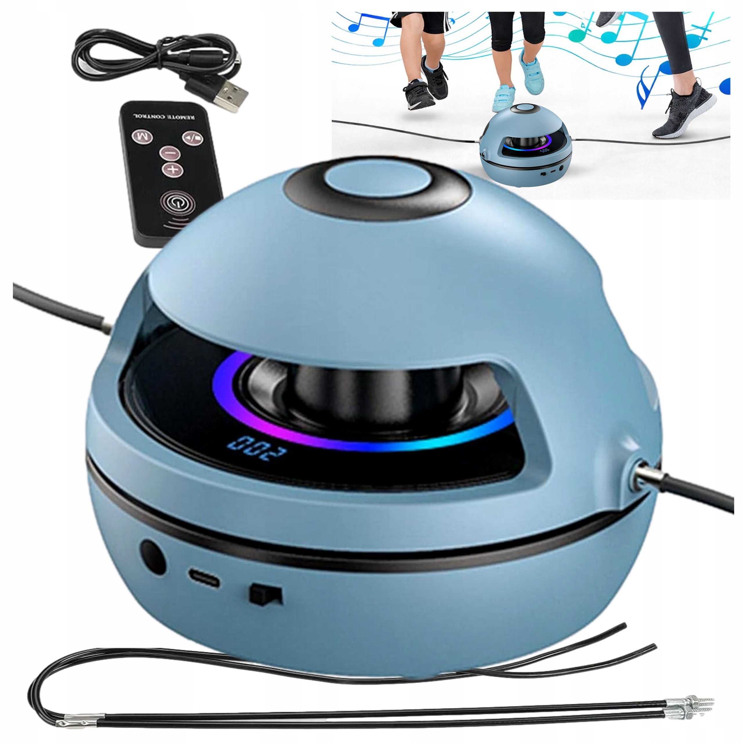 Skakanka Elektryczna dla dzieci Muzyczna Maszyna do skakania Automatyczna