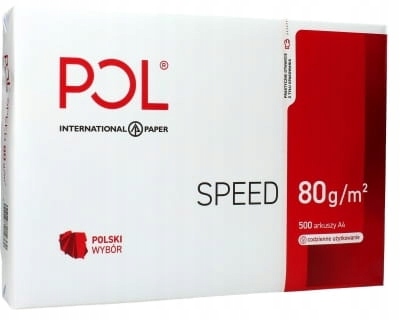 

Papier Ksero A4 Polspeed 80G 500ARK Białość 153CIE