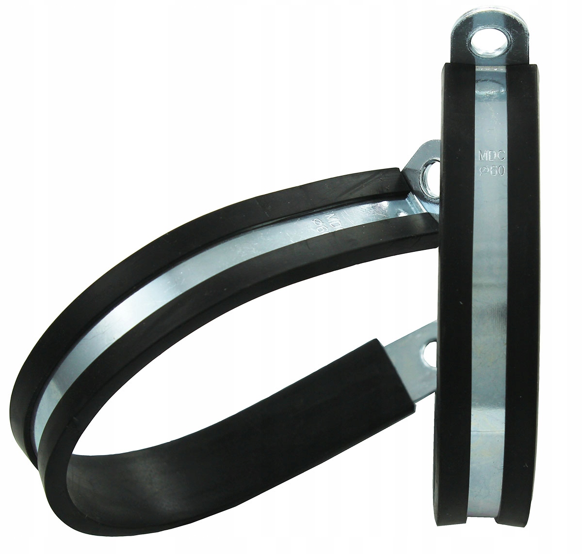 MDC uchwyt opaska Rubber Clamp kabel przewód rura rurka 60mm z gumowym w x2