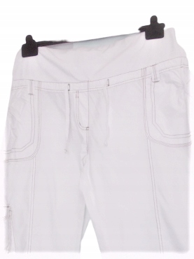 E-VIE MATERNITY BIAŁE CIĄŻOWE SPODNIE 7/8 46 48 Marka inna