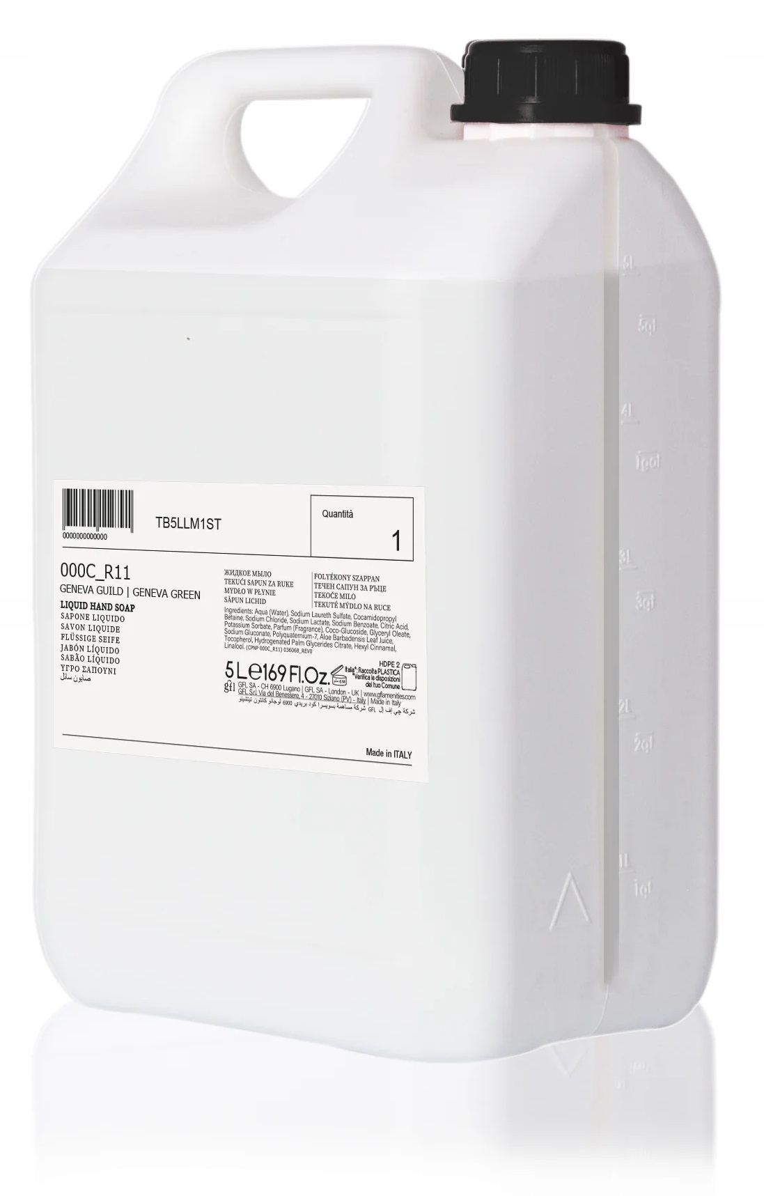 Tekuté mýdlo jemné čistící Spa Hotel jako Dárek 5L Geneva Guild