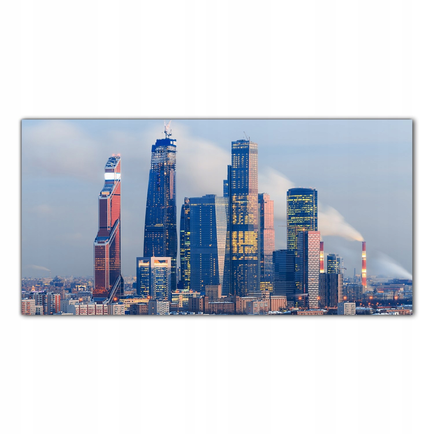 

Obraz na szkle Foto Moskwa Drapacze Chmur 140x70