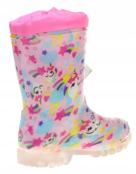 Kalosze Dziecięce WOJTYŁKO Jednorożec Ściągacz 24 Kolor różowy