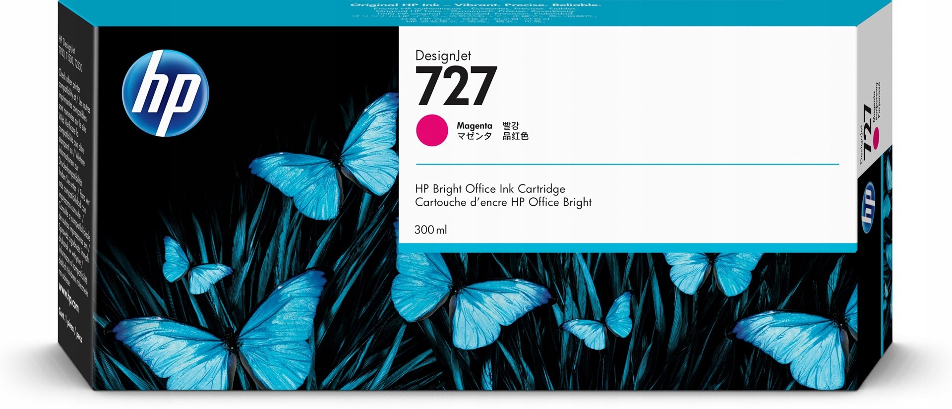 Ink Cartridge No 727 Magenta 300ML Dye Based Hp