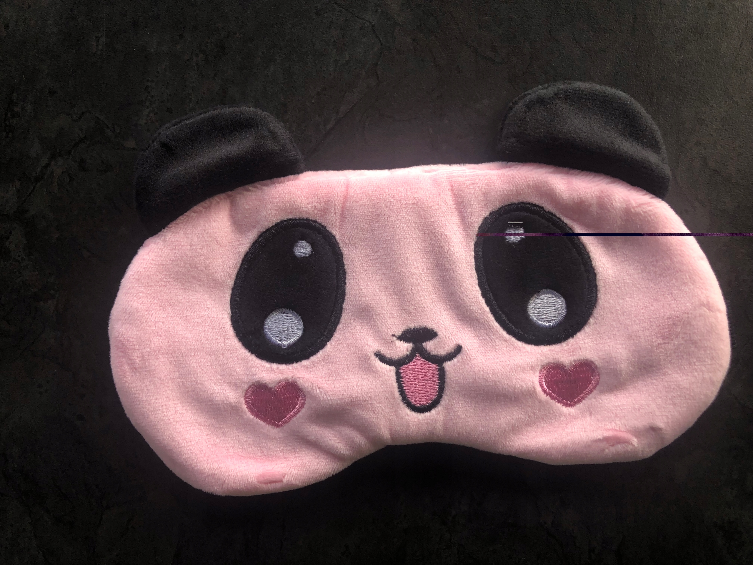 OPASKA NA OCZY MASKA DO SPANIA SNU RELAKSU PANDA OLDMAN PLUSZOWA NA GUMCE Płeć uniseks