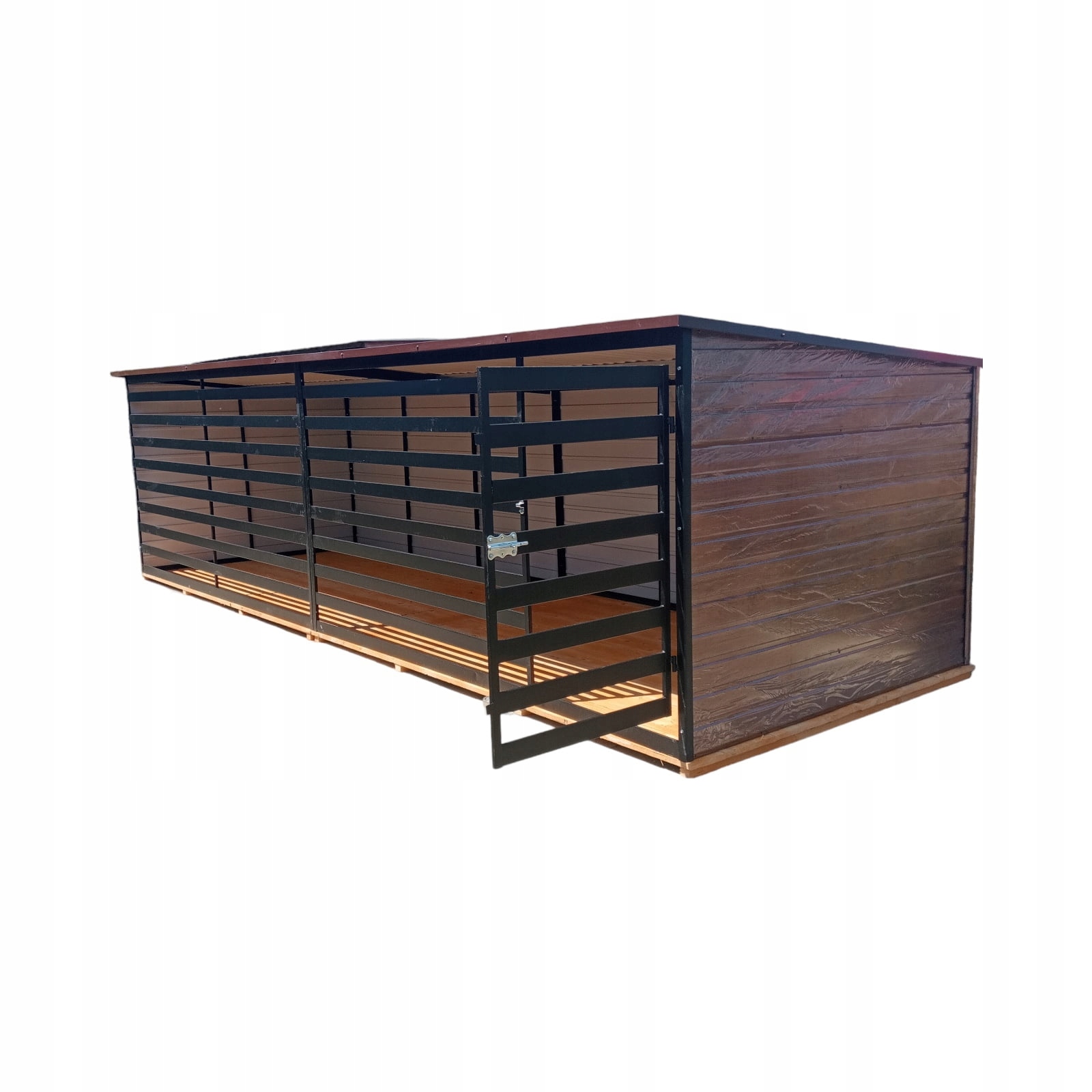 Levně Kotec pro psa 6×2 m bezpečná s dveřmi, prostorná, pevná konstrukce