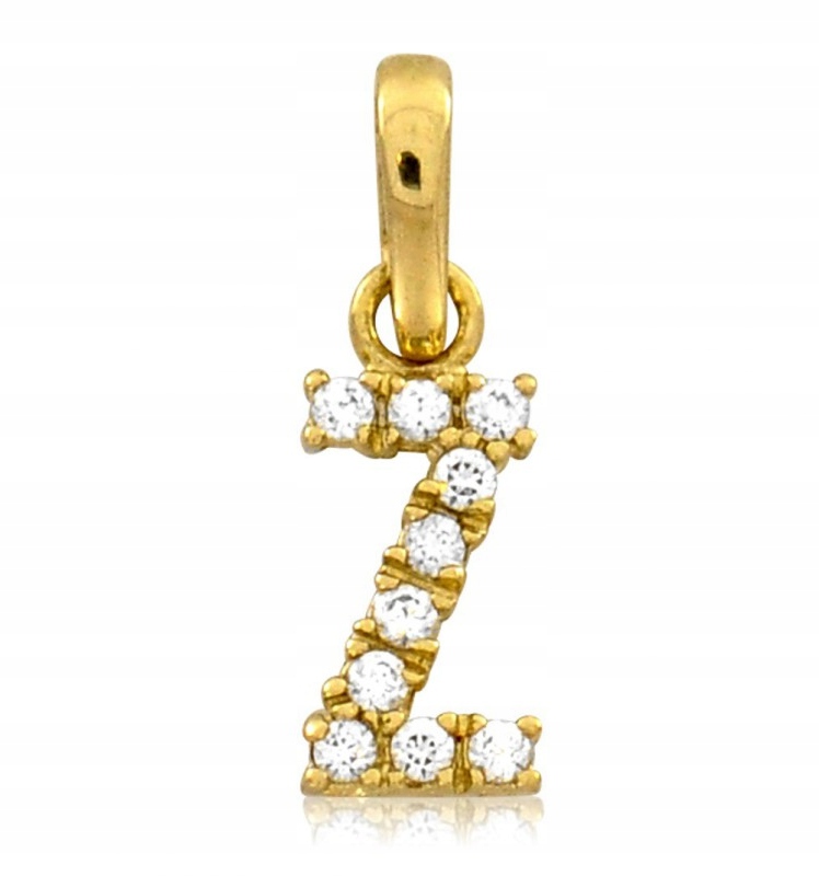 Přívěsek Zdobené Písmeno "z" Ryzost 585