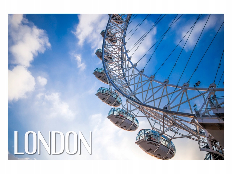 

Londyn London Eye Koło Magnes na lodówkę