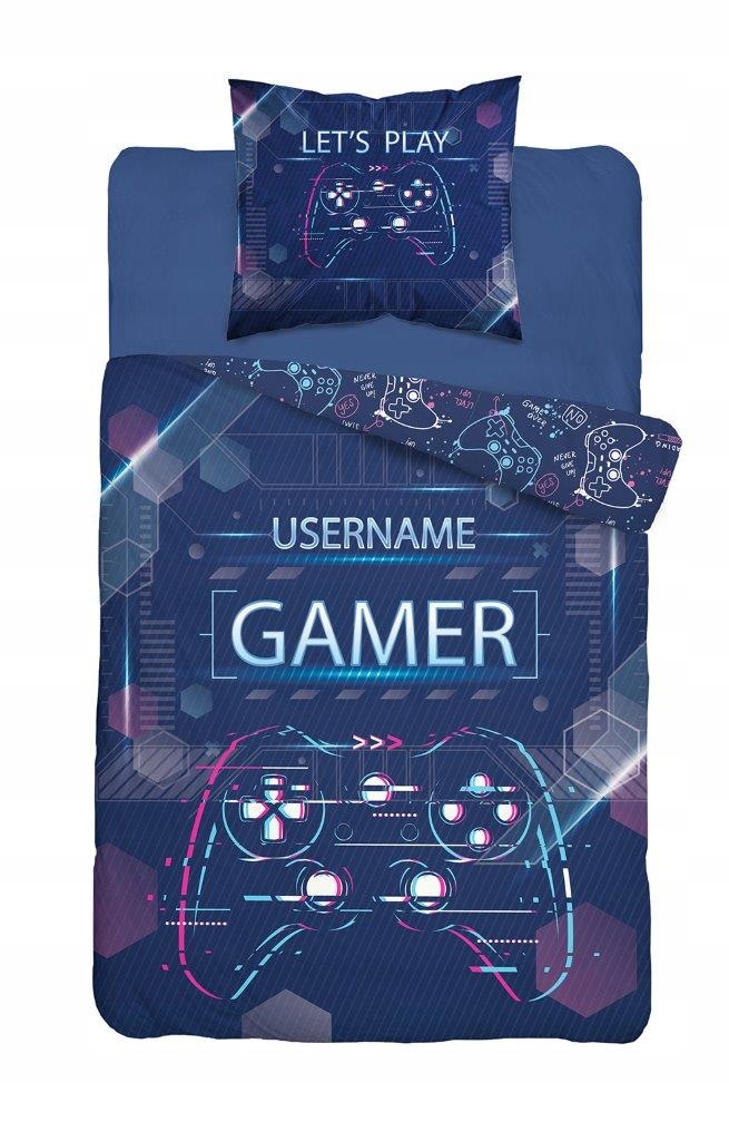 

135X200 Pościel Bawełna Gamer Play Gra 3631 DD
