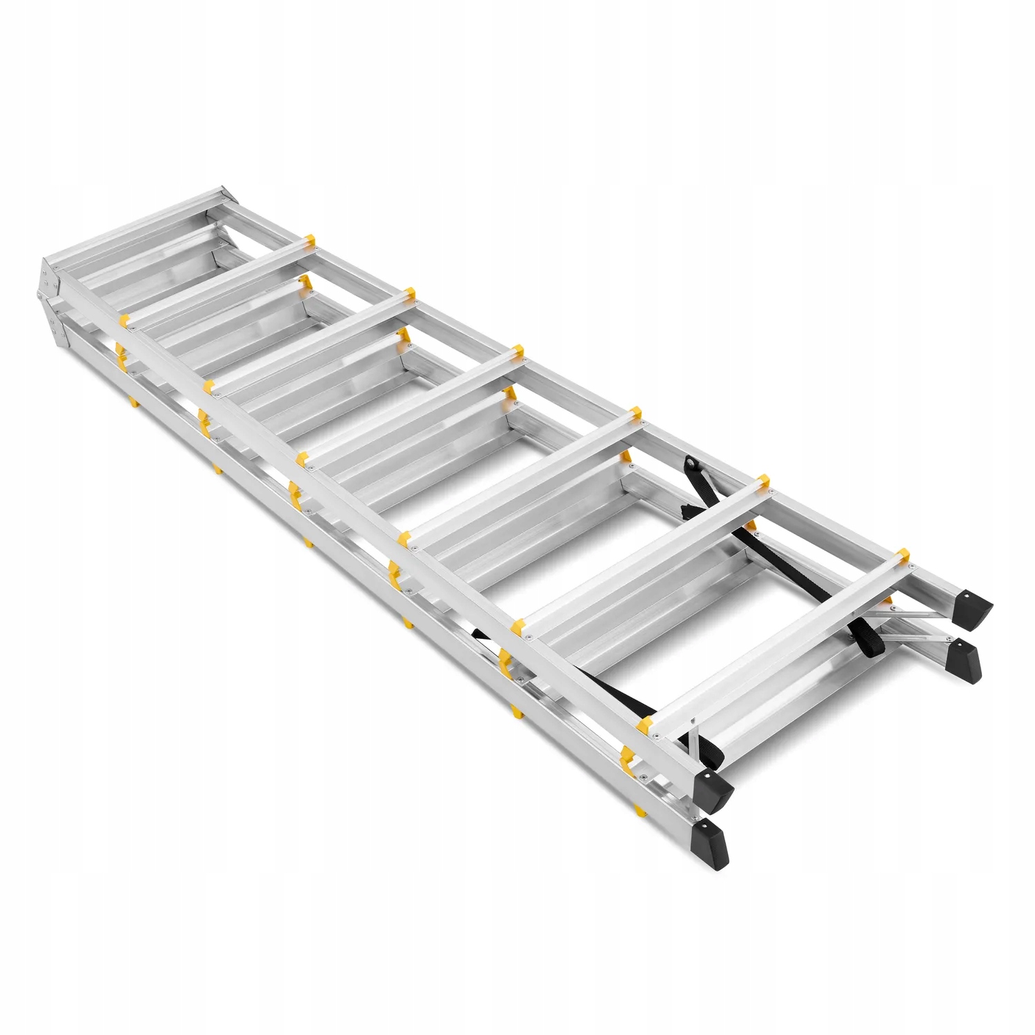 Drabina aluminiowa domowa dwustronna składana HIGHER 2x7 stopni taboret podnóżek schodek — 18