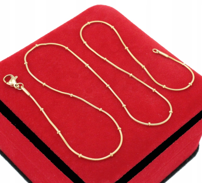 

Naszyjnik Złoty Żmijka Kuleczki Stal Chirurgiczna