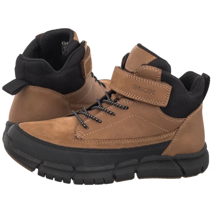 Buty Dziecięce Trzewiki Geox J Flexyper Brown J369BA 032ME Brązowe
