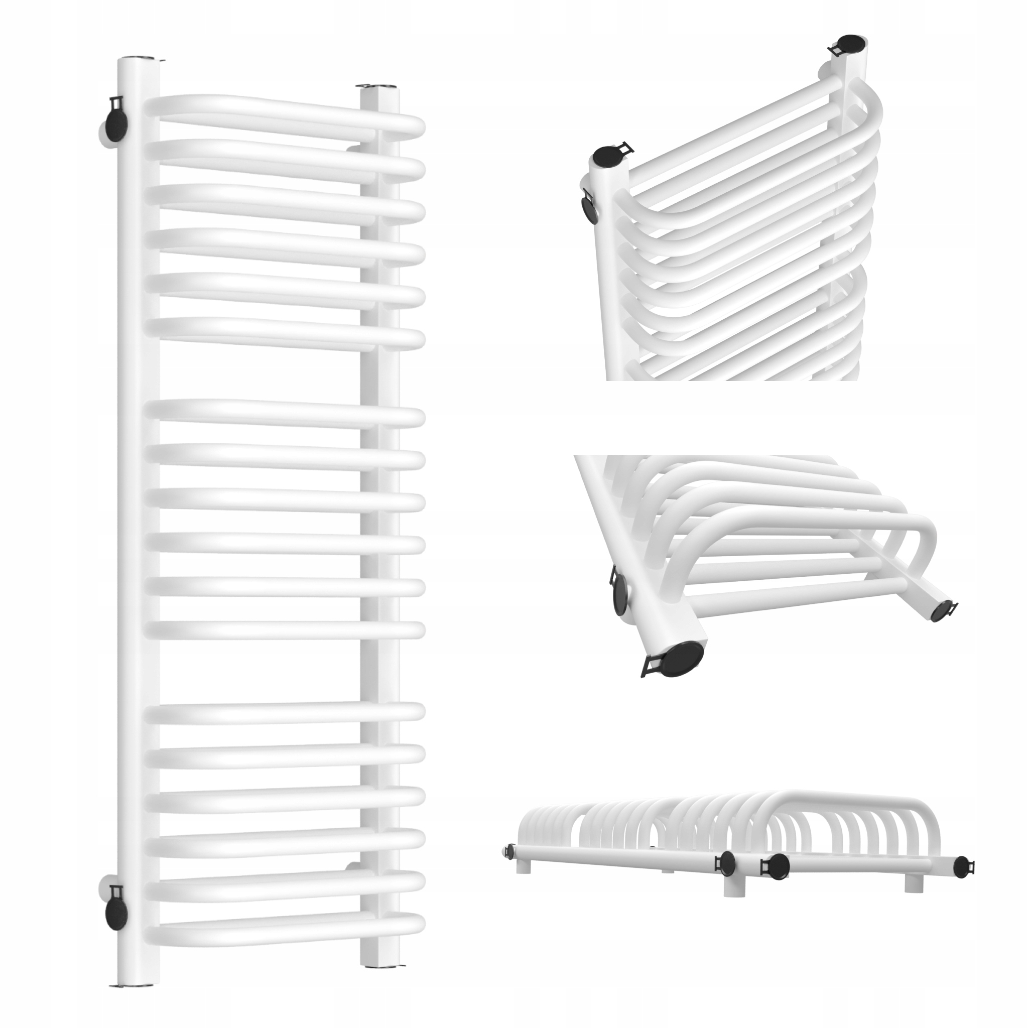 Koupelnový Radiátor Old-school 940x300 Bílý Mat