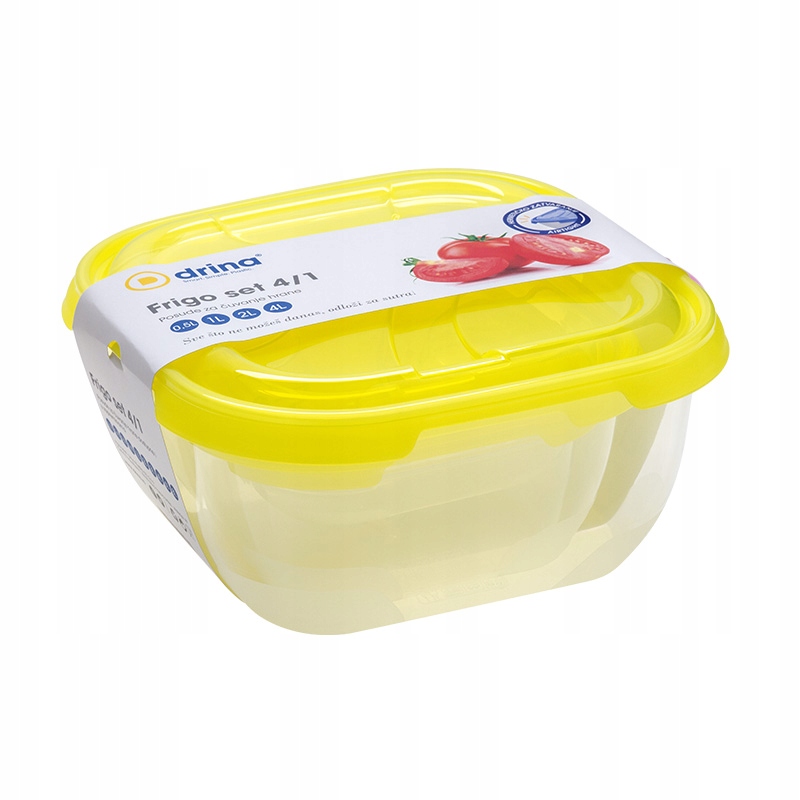 

Pojemniki Na Żywność 4w1 4szt 0,5L,1L,2L,4L PJ29