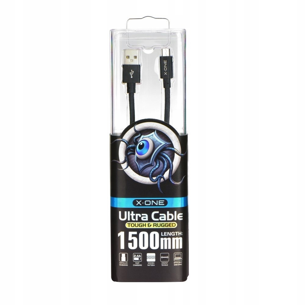 

Kabel Usb X-one - micro Usb - czarny 1,5m