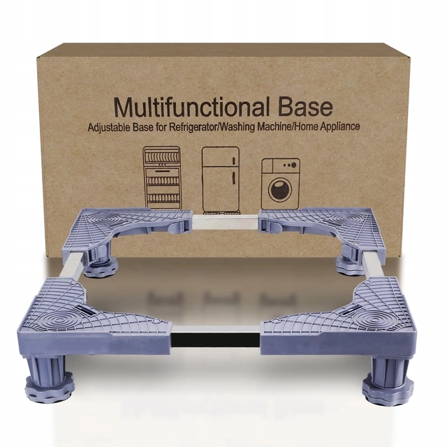 Półka Podstawa Pod Agd Pralkę Lodówkę Biała Plastikowe Nogi Podgumowane