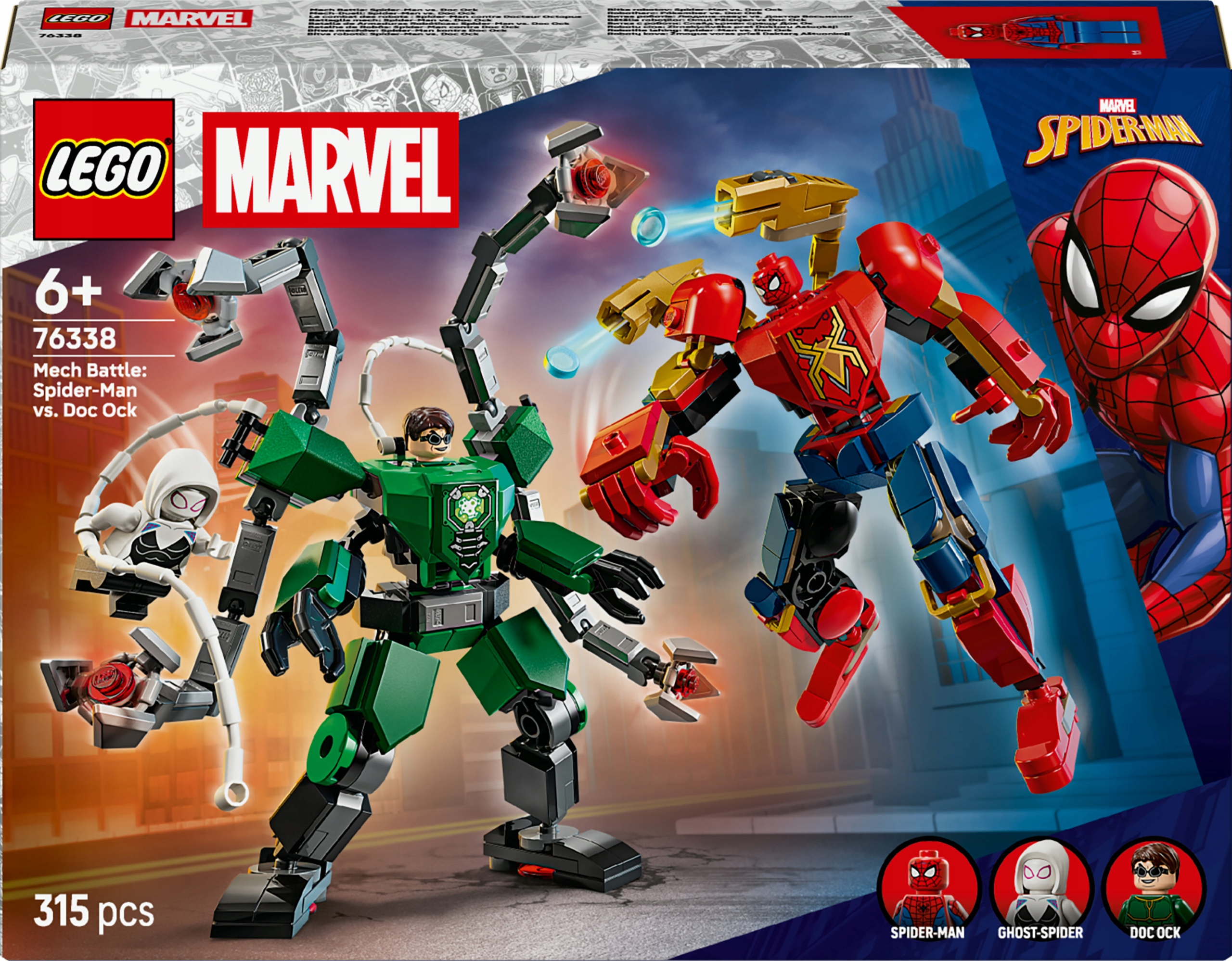 Lego Marvel Bitwa mechów: Spider-Man kontra Doc Ock 76338