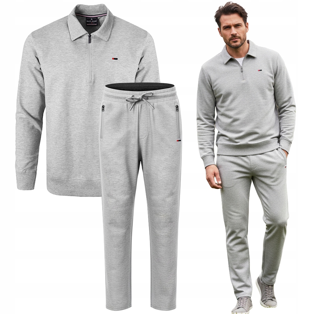 Teplákovka Pánský Komplet M, bavlněná mikina bez kapuce a nezateplené kalhoty