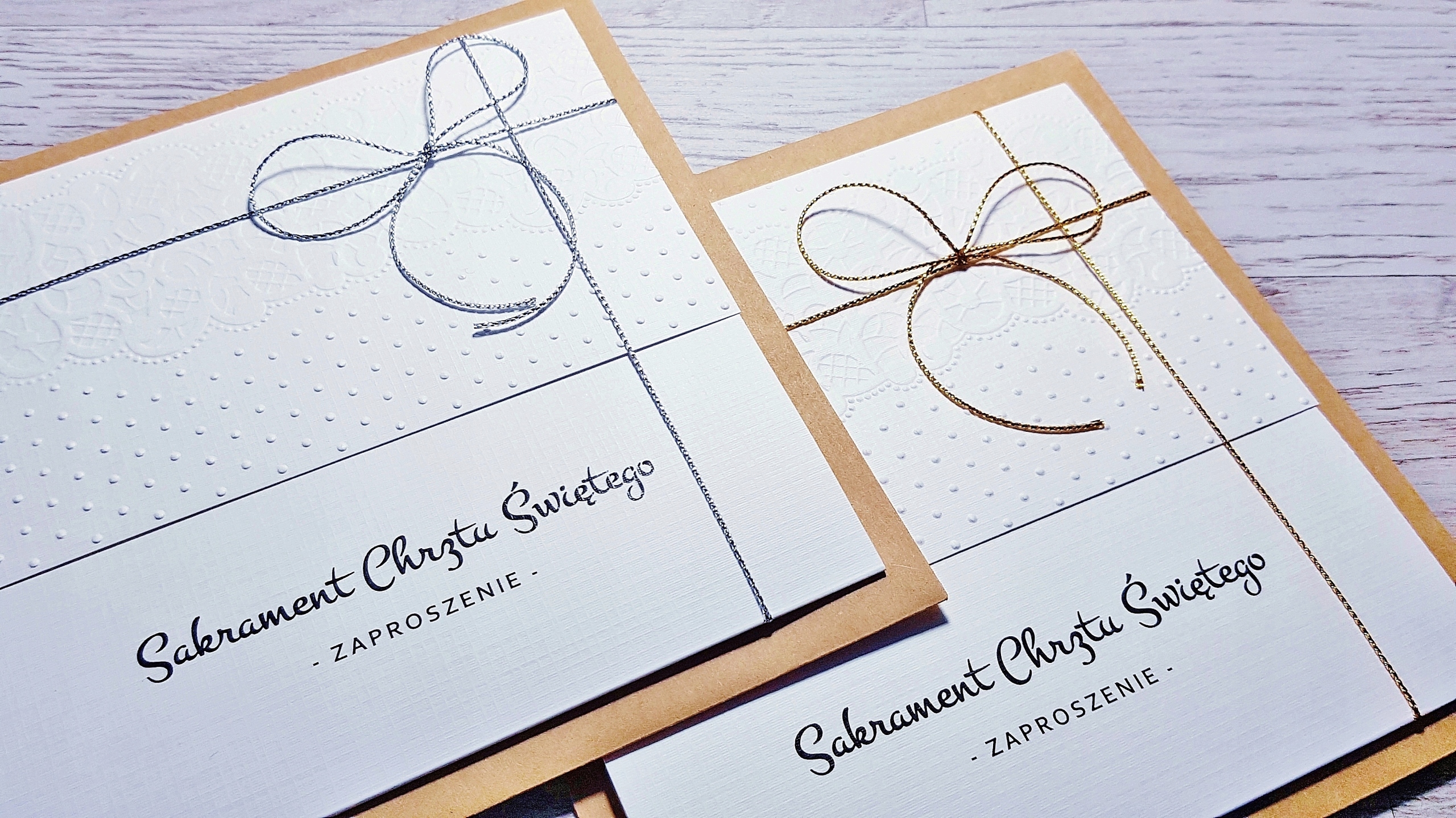 ZAPROSZENIA NA CHRZEST ŚWIĘTY CHRZCINY - KORONKA Szerokość produktu 14 cm