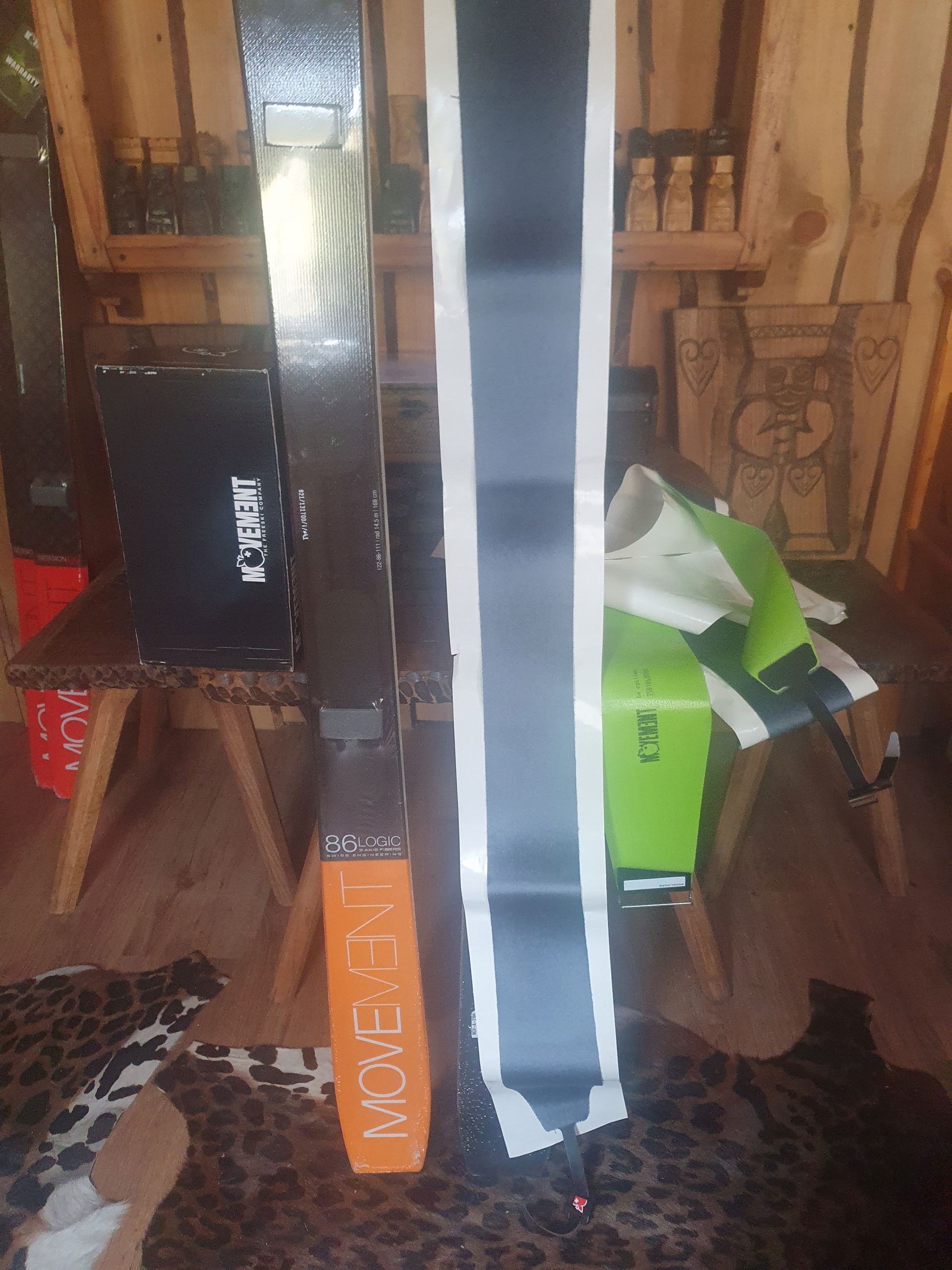 komplet MOVEMENT,logic,86,169cm+ foki skitour-freeride NOWKI