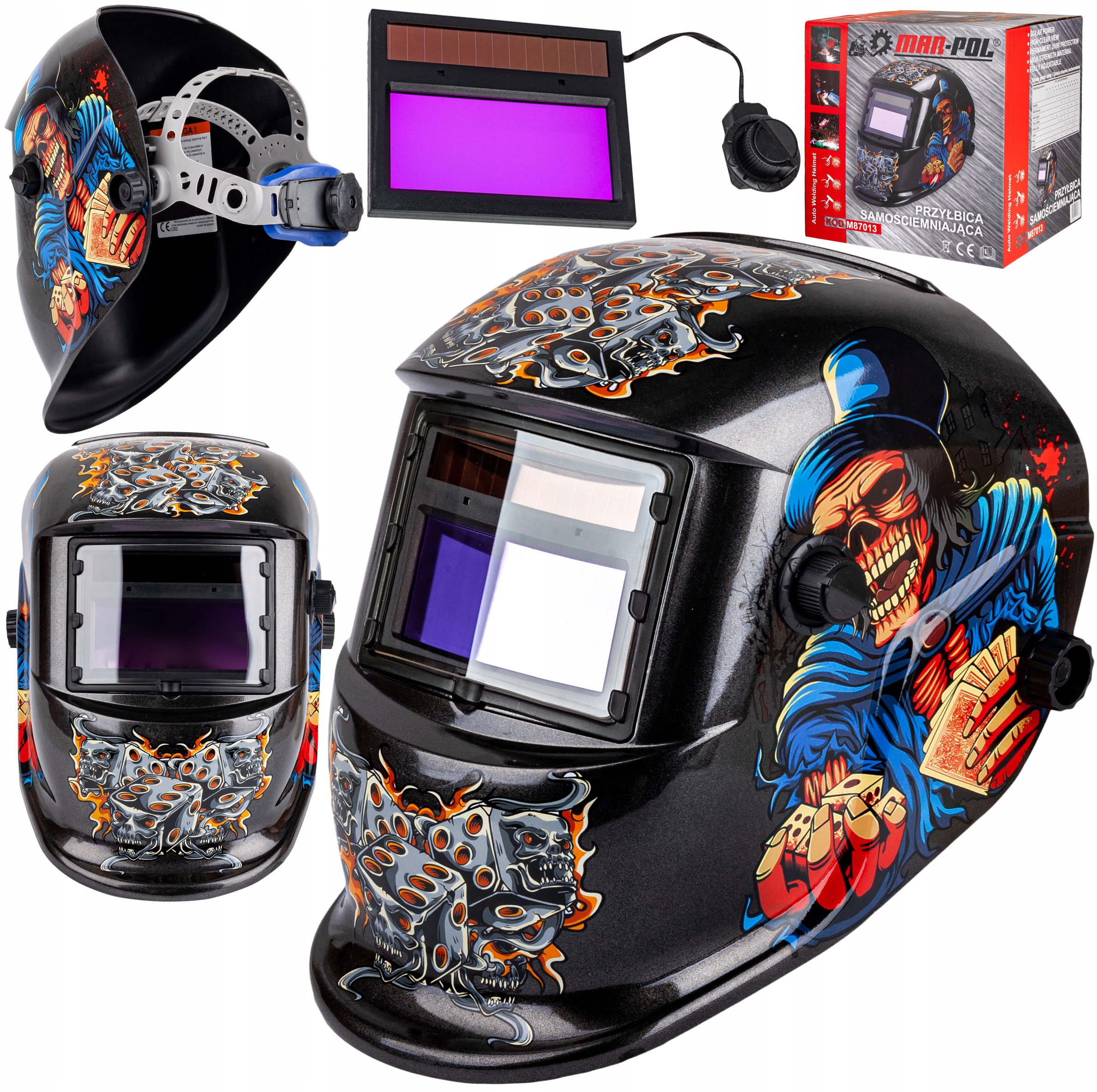 

Maska Spawalnicza Przyłbica Samościemniająca Filtr