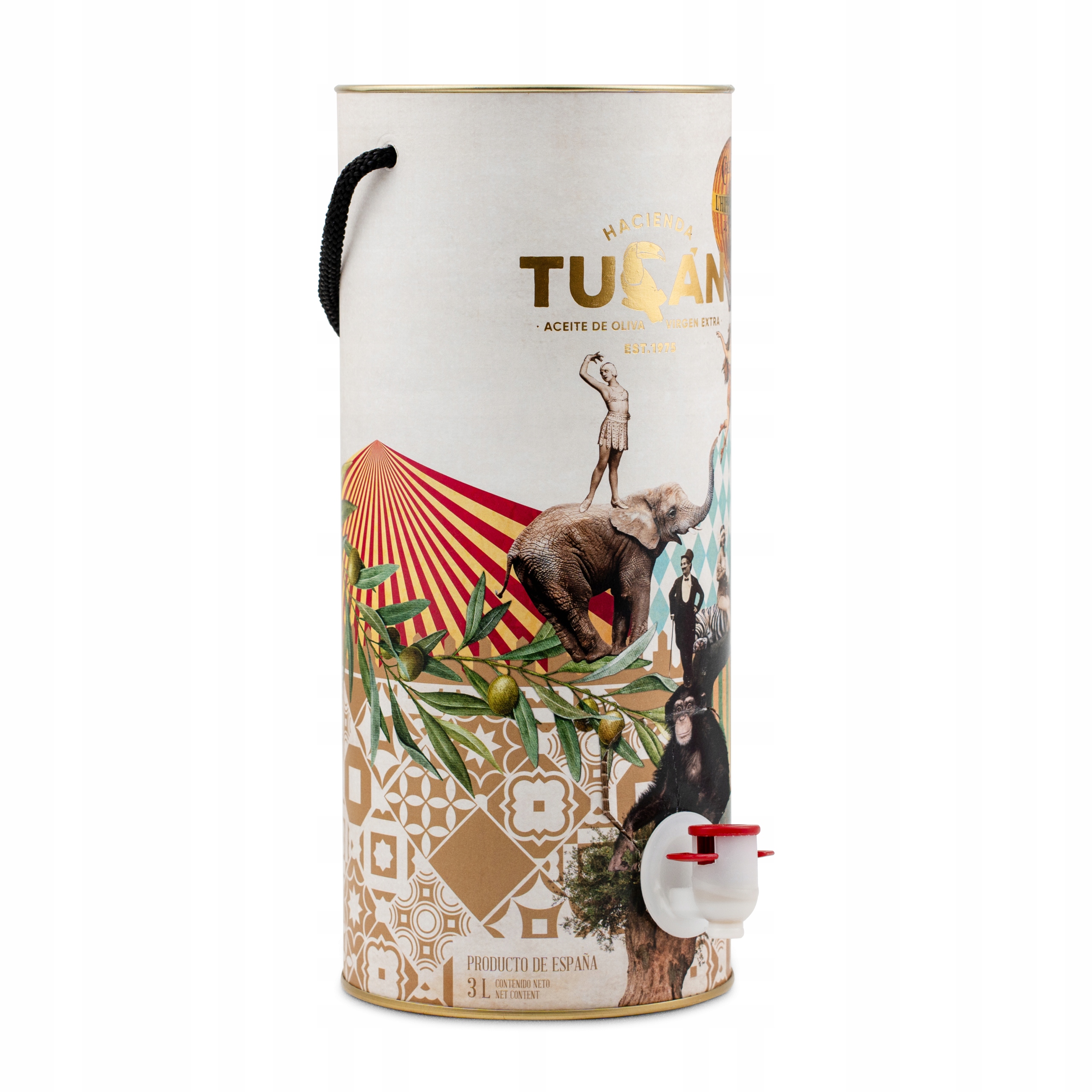 Levně Extra panenský olivový olej Hacienda Tucán Picual „Bag-in-Tube“ 3 l s kohoutkem