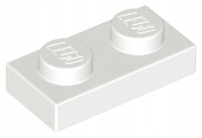 

Lego 3023 Biała 1x2 płytka plate Nowy 2szt