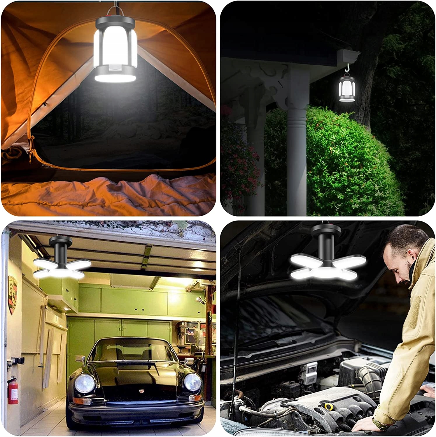 BARDZO MOCNA PRZENOŚNA LAMPA Z PANELEM SŁONECZNYM Marka inna marka