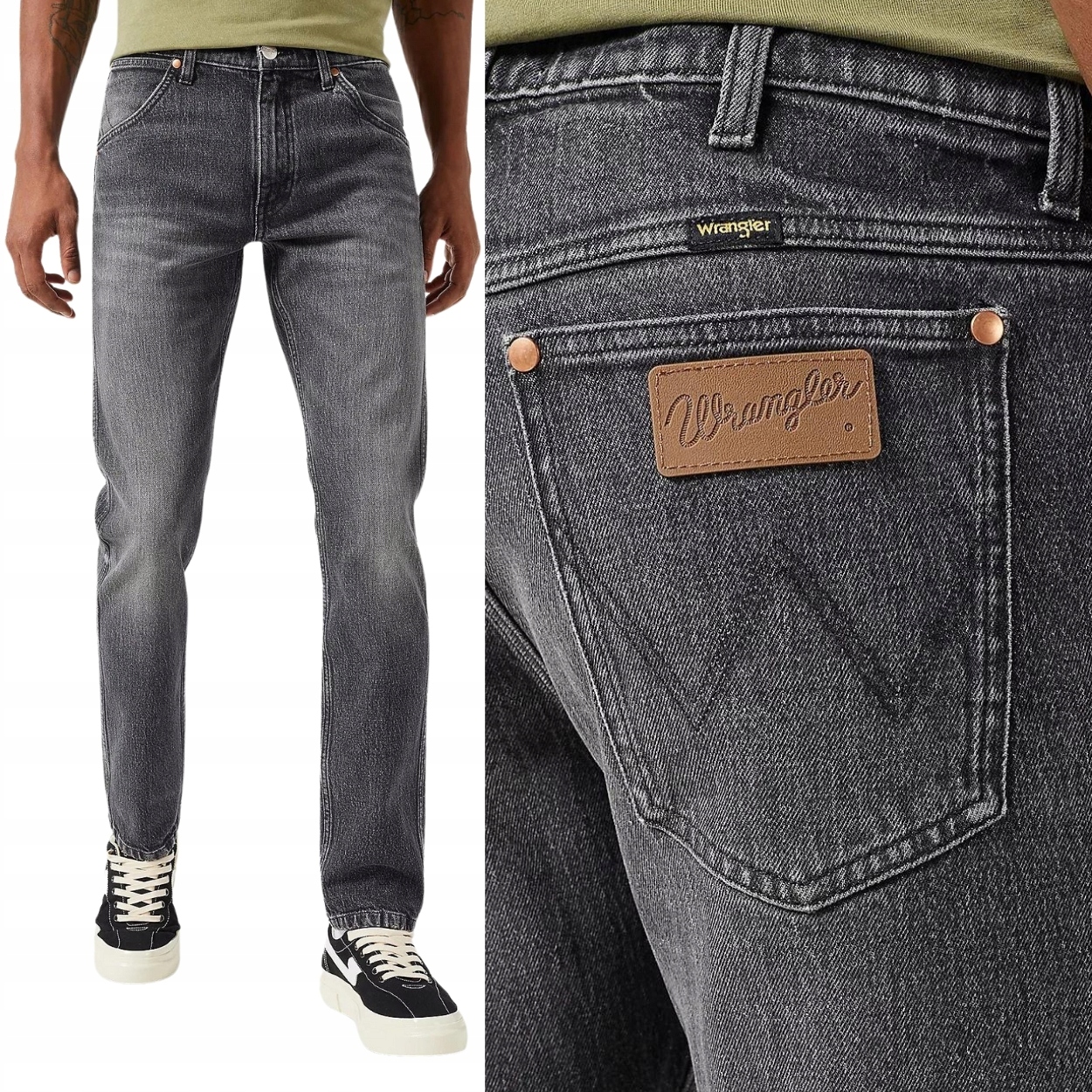 Wrangler 11MWZ Slim Marshall jednoduché přiléhavé džínové kalhoty W31 L34