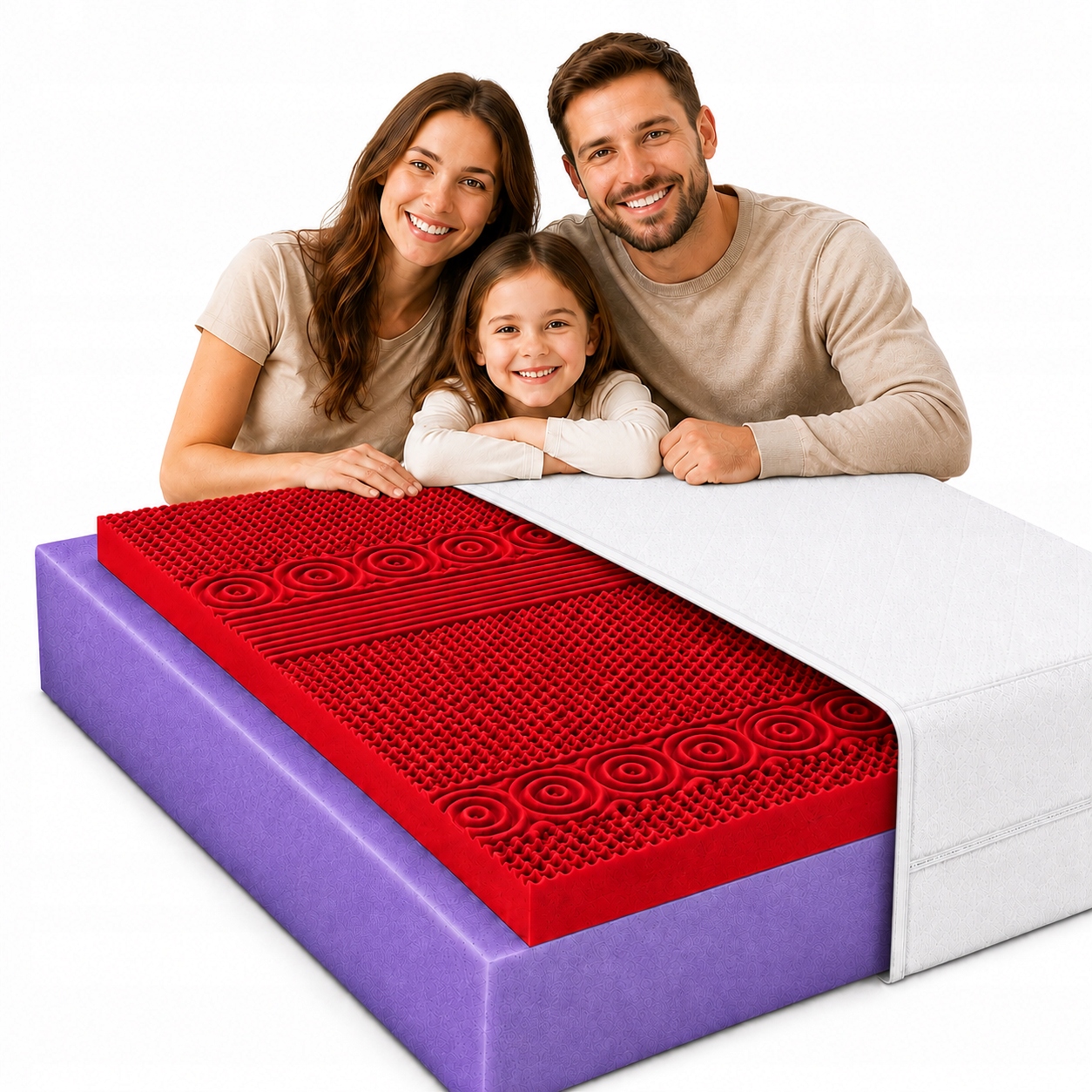 Matrace 110x170 pěnová masážní tvrdá H3 H4 léto/zima vydržela 24 cm