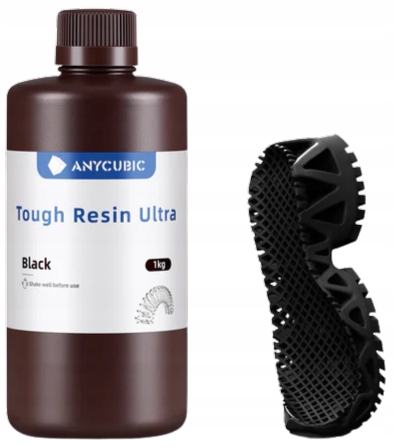 Żywica Uv Anycubic Tough Ultra Black 1kg Niezawodna Do Drukarki 3D Trwała