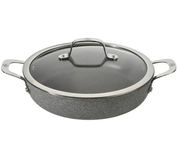 Patelnia głęboka z pokrywką Ballarini Salina Granitium 28 cm Indukcja