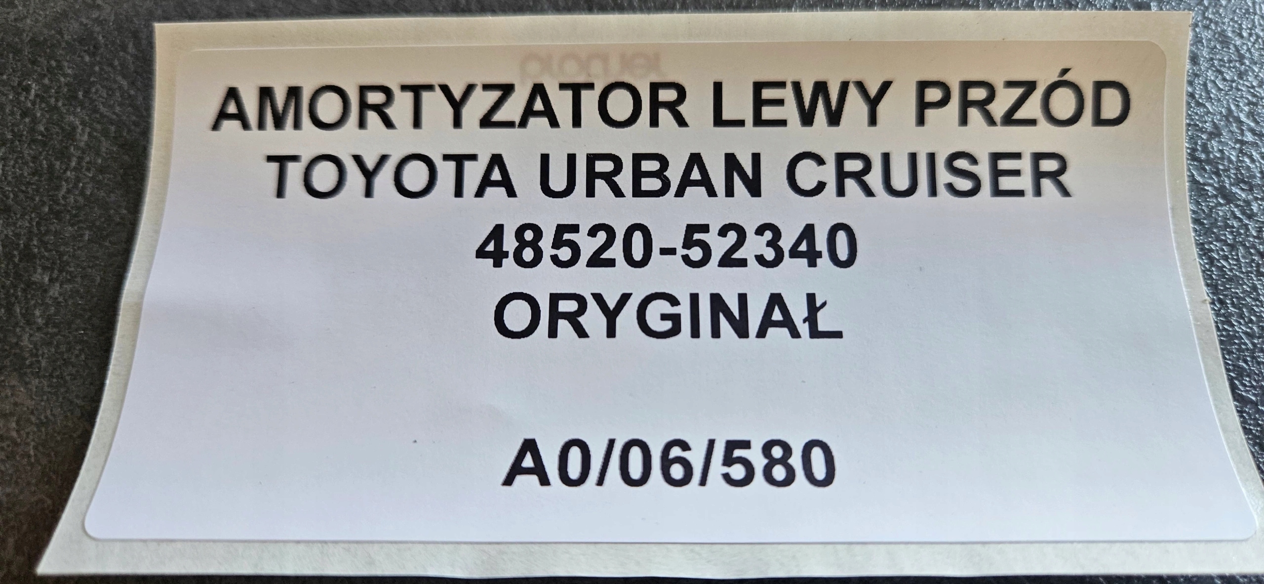 shock absorber left front TOYOTA URBAN CRUISER